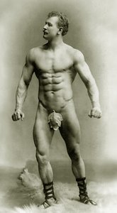 Eugen Sandow, in Classical Ancient Greco-Roman Pose, c.1894